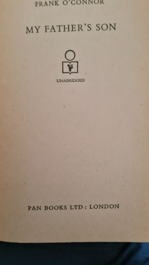 My Father's Son. By Frank O'connor. Paperback In Good Condition.