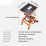 Hydraulic Motorcycle Lift Table 158.8 kg Dirt Bike Scissor Jack Stand Image 2