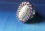 Large Amethyst Silver Ring