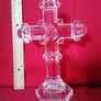 Galway Irish Crystal Roman Cross 8" Image 2