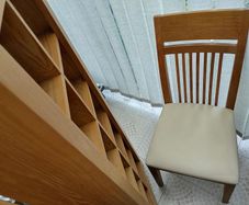 Solid oak dining chairs/Kitchen chairs- Four