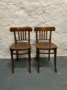 A pair of matching Polish made Bentwood chairs.
