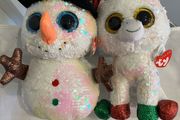 2x Christmas toys. TY