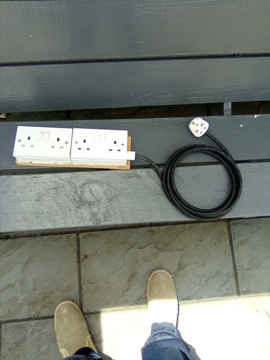 3. Metre.  Extension.  With.  2.  Sockets