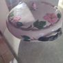 Franciscan Made In England Desert Rose Serving Bowl/ Lid 2 Pc Set 8 In Diameter Pink Floral Image 7