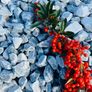 Icy blue stones, cobbles, pebbles, chippings Image 6