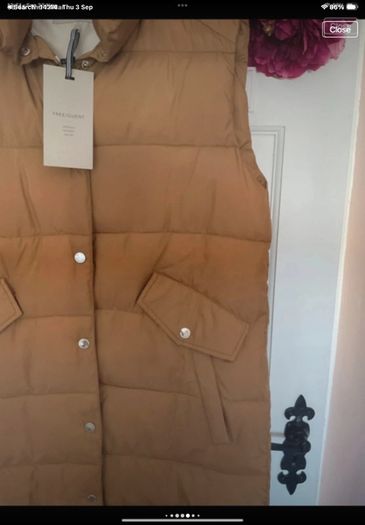 gilet Bnwt Freequent brand mustard gilet size small