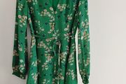 Green dress with floral detail