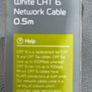White CAT 6 network cable 0.5m , 10Gbps Image 2