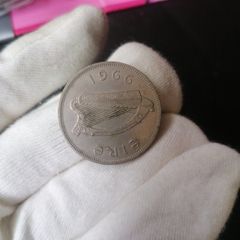 1966  Ireland Half Crown Coin
