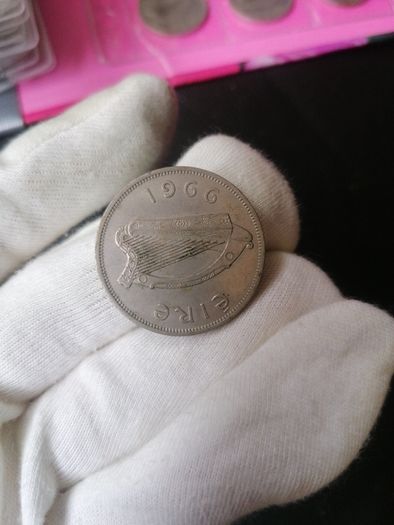 1966  Ireland Half Crown Coin