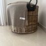 Kubu rattan basket with leather handles Image 2