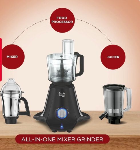 Preethi Zodiac Black Mixer Grinder
