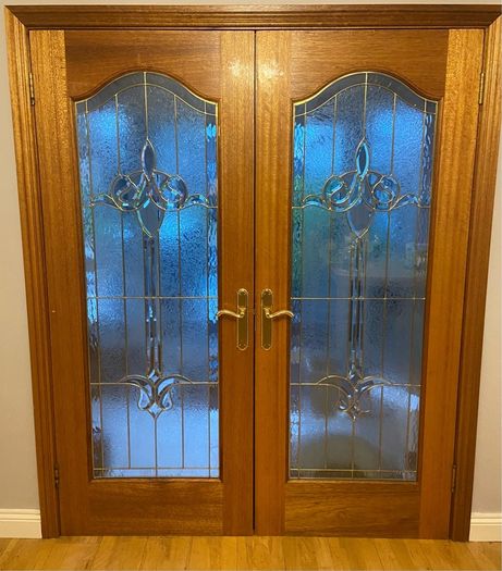 Mahogany doors