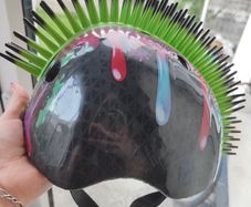 Kids mohawk style bicycle helmet