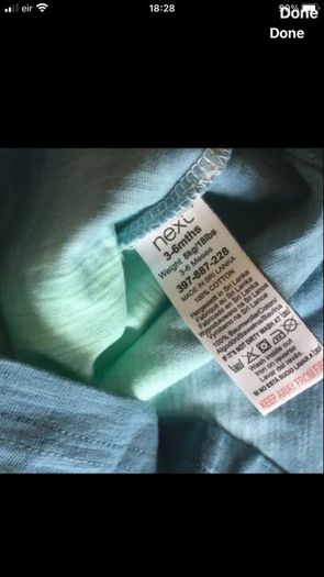 Boys new next teeshirt 3/6 mths