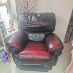 leather recliner armchair