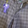 NEW WITH TAGS Harry Brown slim fit textured check Navy suit pants in W30 L30. Image 5