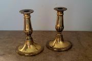 Vintage English brass candlesticks