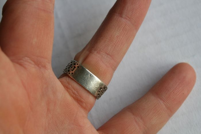 Vintage Sterling Silver 925 Irish Celtic Knot Band Ring