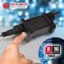 Icicle Lights 2000 LED Outdoor Christmas Lights 60M Lit Length, with Timer and 8 Modes - Blue/Cool White Image 6