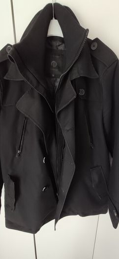 Jack & Jones Premium Collection Max Black Double Breasted Jacket Coat Size L