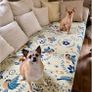 Double-sided Cotton Sofa Throws Large 2 or 3 Seater, Jacquard Woven Bedspread 230x250CM(90x98In) Image 5