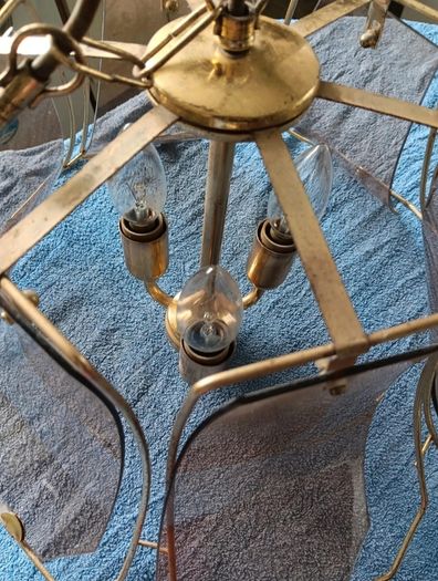 Very cool Vintage 1970s pendant chandelier 70 euro