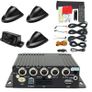 Car 4CH DVR Camera Security Video Recorder Rear View Kit Image 2