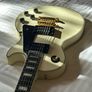 1987 Burny Les Paul Custom Alpine White Split Diamond Inlay Image 5