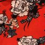 Blouse Red Floral Choker Style Image 3
