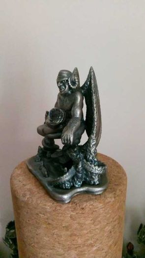 Metal Figure With Crystal - The Demon Of The Catacombs