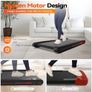 Treadmills Foldable with 10% Incline 1-12KM/H Under Desk Walking Pad with LED Display Remote Control APP Portable Running Machine for Home/Office Jogging Image 2