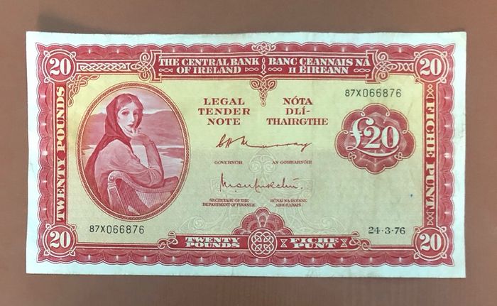 Irish Twenty pound Lavery Note