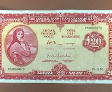 Irish Twenty pound Lavery Note