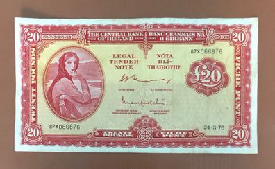 Irish Twenty pound Lavery Note