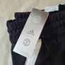 Bnwt adidas man utd travel bottoms Size medium 32" leg black tapered Image 9