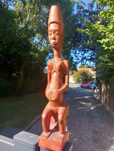 Tribal art, fertility female figure. D18 Vintage