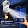 Bulb Double Camera With Automatic Tracking E27 Connector with Wifi Image 5