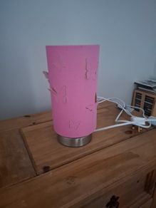 pink butterfly lamp