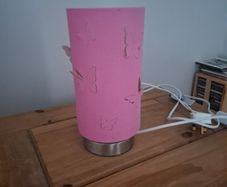 pink butterfly lamp