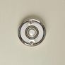Round Bell Push Polished Nickel doorbell for front door Image 2