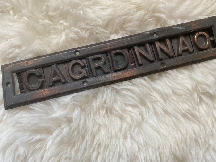Victorian House Name sign
