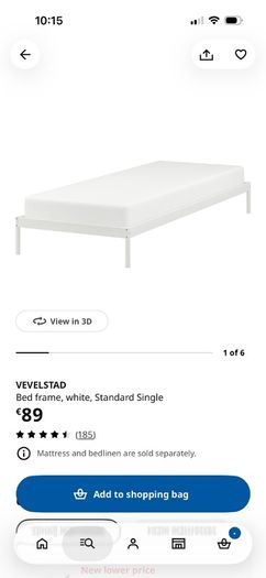Single bed and Mattress New