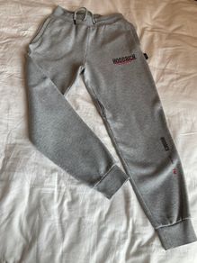 Mens Hoodrich grey tracksuit bottoms joggers sweatpants size XS