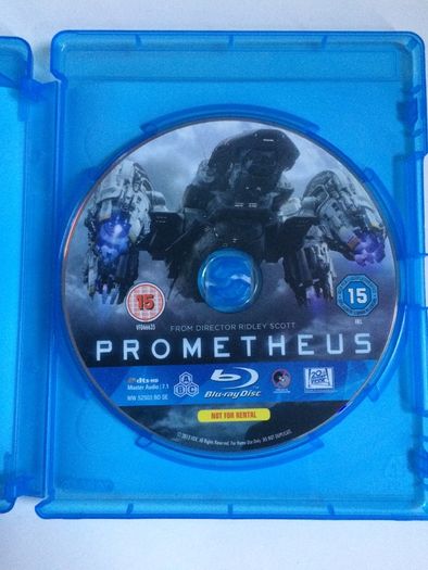 Prometheus (Ridley Scott Film) [2012] Noomi Rapace, Michael Fassbender, Guy Pearce, Idris Elba, Logan Marshall-Green & Charlize Theron [Blu-ray Movie]