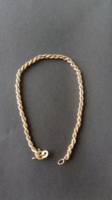 Vintage Italian 9ct gold rope link bracelet by UnoAErre