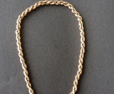 Vintage Italian 9ct gold rope link bracelet by UnoAErre