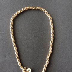 Vintage Italian 9ct gold rope link bracelet by UnoAErre