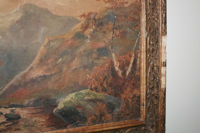 Vintage Oil on Canvas WINSOR 19" x 13"